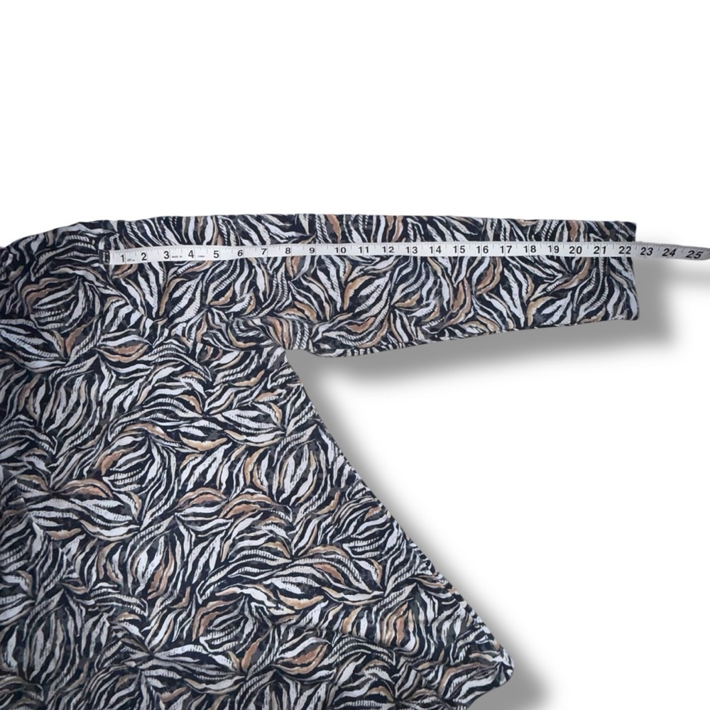 NIC+ZOE Forest Feen Long Sleeve Top - Grey Multi Plus 1X - Picture 11 of 11